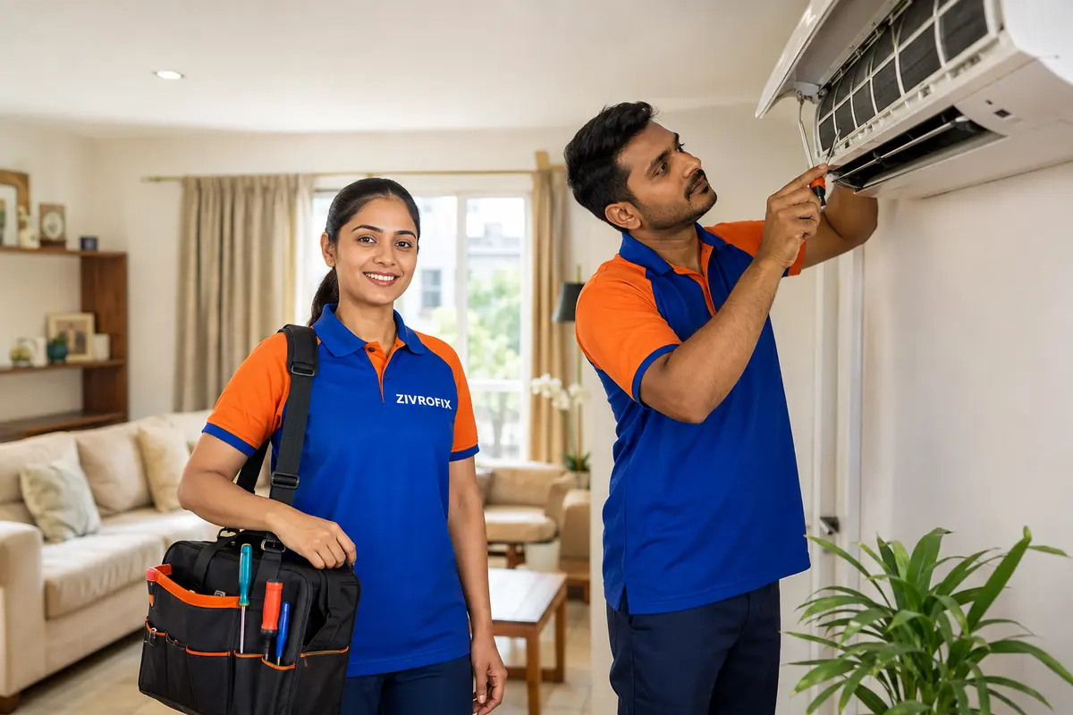 ZivroFix home appliance service team in branded uniform